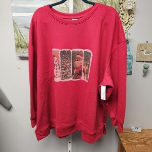 NWT Custom decaled sweatshirt size 3x